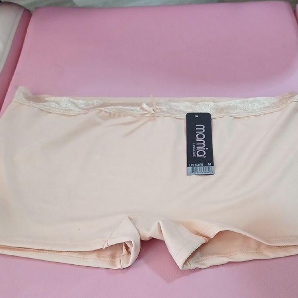 Mamia Peach Lace Accent Panties - Picture 1 of 4